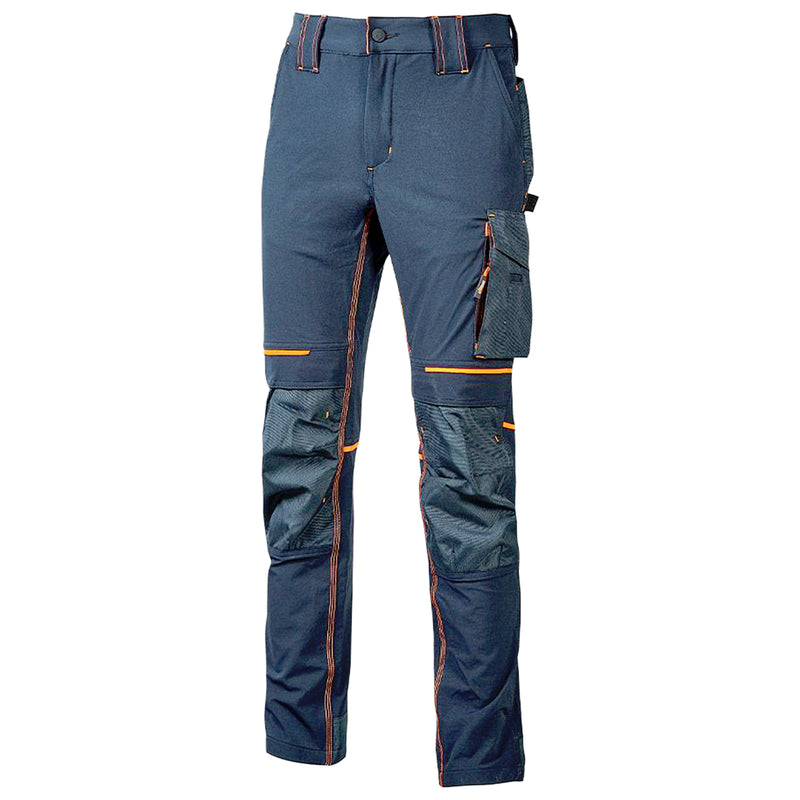 Arbeitshose | Nylon/Spandex | 4-Wege-Stretch | Kniepolstertaschen | wasserabweisend | 260 g/m² | EN ISO 13688 | U-Power Atom