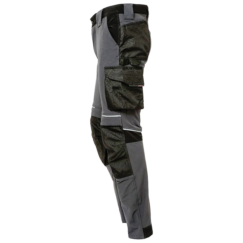 Arbeitshose | Nylon/Spandex | 4-Wege-Stretch | Kniepolstertaschen | wasserabweisend | 260 g/m² | EN ISO 13688 | U-Power Atom