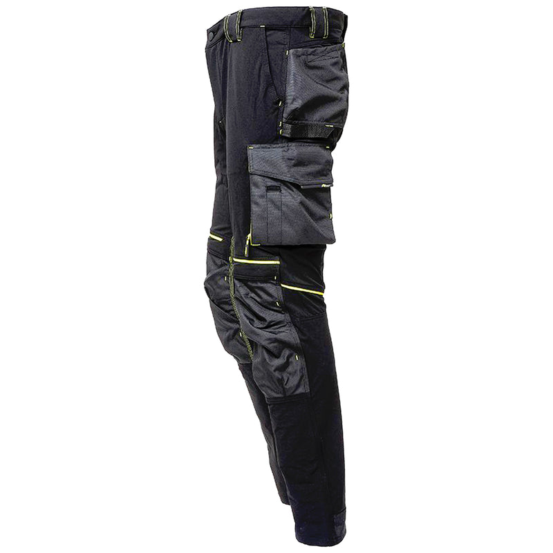 Arbeitshose | Nylon/Spandex | 4-Wege-Stretch | Kniepolstertaschen | wasserabweisend | 260 g/m² | EN ISO 13688 | U-Power Atom