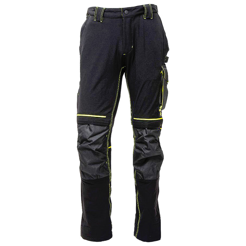 Arbeitshose | Nylon/Spandex | 4-Wege-Stretch | Kniepolstertaschen | wasserabweisend | 260 g/m² | EN ISO 13688 | U-Power Atom