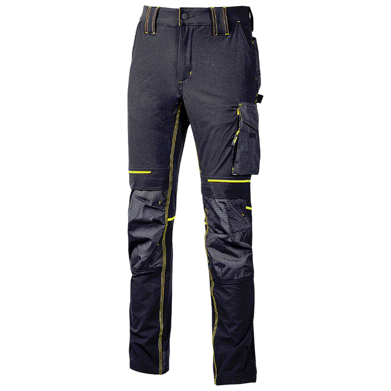 Arbeitshose | Nylon/Spandex | 4-Wege-Stretch | Kniepolstertaschen | wasserabweisend | 260 g/m² | EN ISO 13688 | U-Power Atom