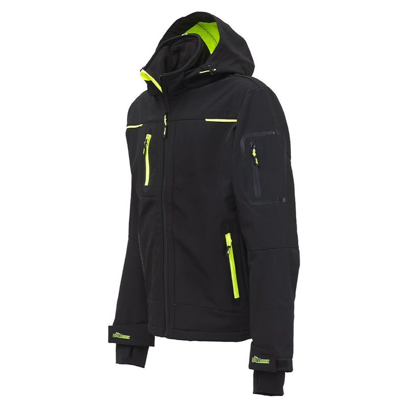 U-Power Space Softshelljacke, Black Carbon, Vorderseite schräg