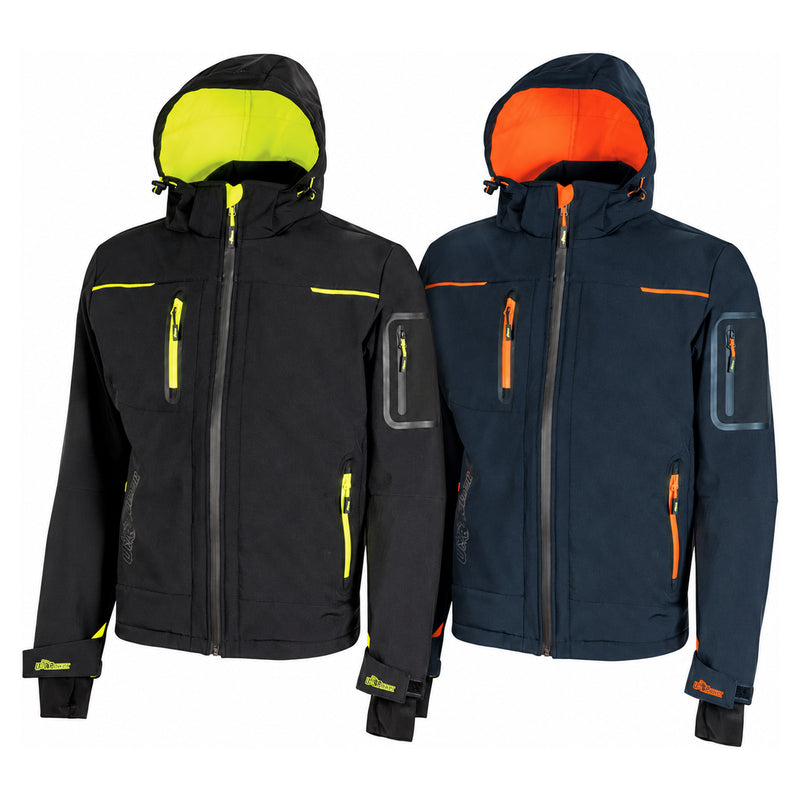 U-Power Space Softshelljacke, Black Carbon und Deep Blue, Variantenübersicht