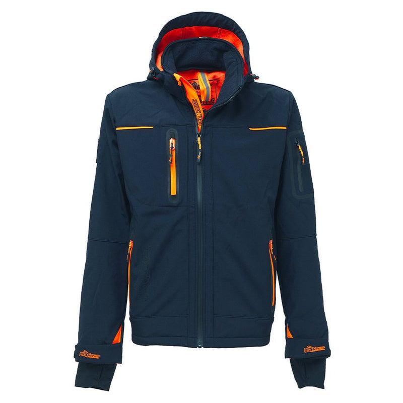 U-Power Space Softshelljacke, Deep Blue, Vorderansicht