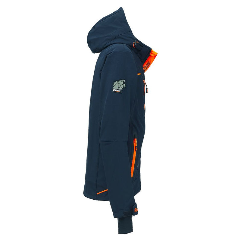 U-Power Space Softshelljacke, Deep Blue, gegenüberliegende Seitenansicht