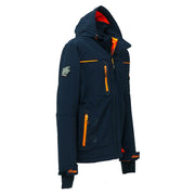 U-Power Space Softshelljacke, Deep Blue, gegenüberliegende Schrägansicht