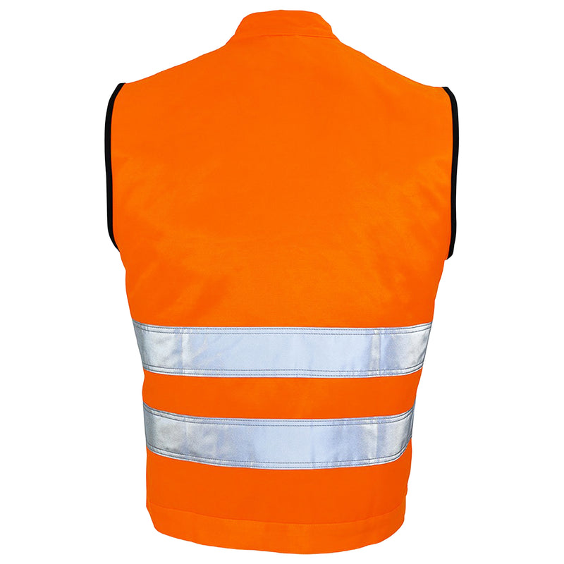 Warnschutz Weste | Klasse 2 | PE/Baumwolle | strapazierfähiges Beaver-Gewebe | 310 g/m² | Bormio Safety Comfort