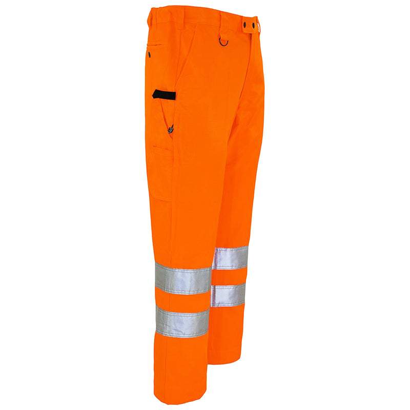 Warnschutz Bundhose | Klasse 2 | PE/Baumwolle | strapazierfähiges Beaver-Gewebe | 310 g/m² | Bormio Safety Strada