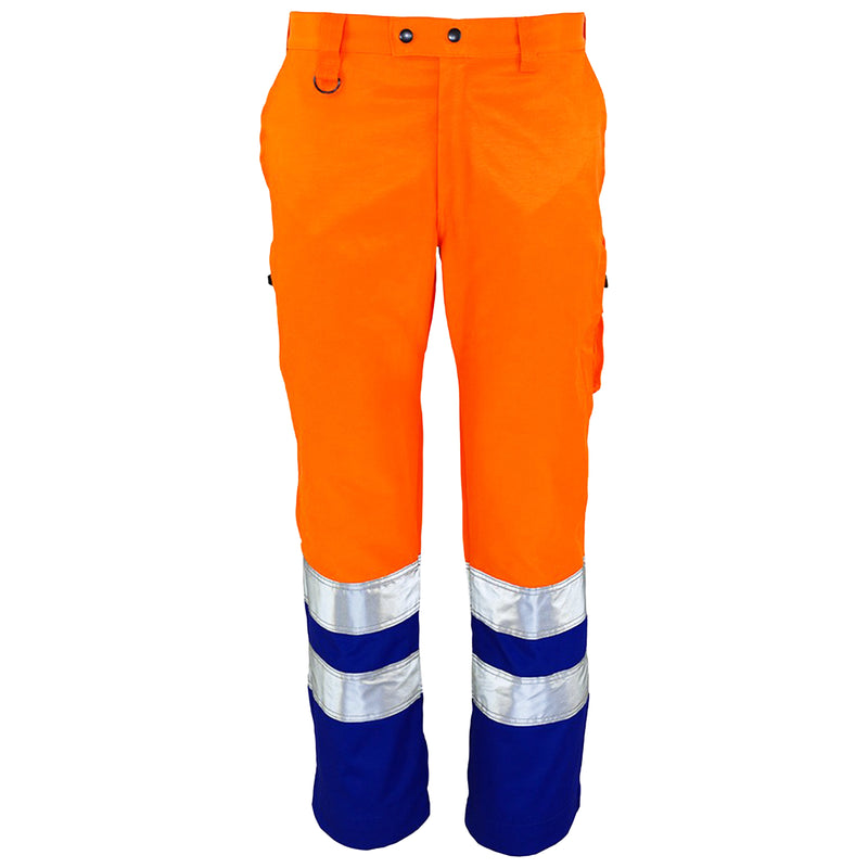 Warnschutz Bundhose | Klasse 2 | PE/Baumwolle | strapazierfähiges Beaver-Gewebe | 310 g/m² | Bormio Safety Strada