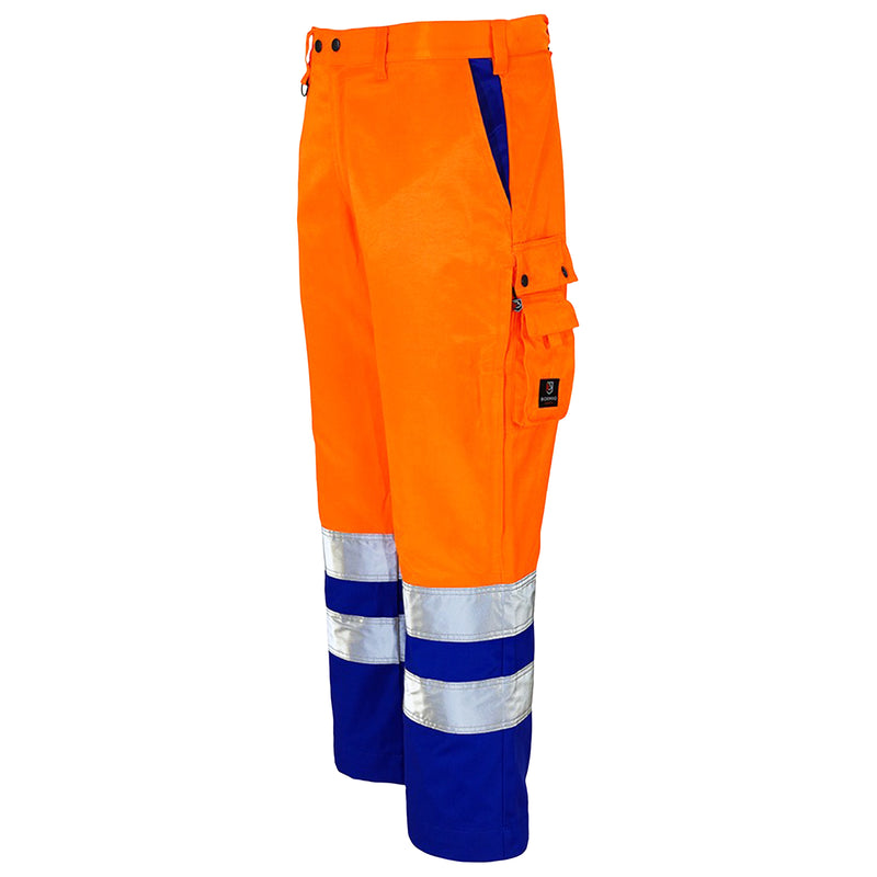 Warnschutz Bundhose | Klasse 2 | PE/Baumwolle | strapazierfähiges Beaver-Gewebe | 310 g/m² | Bormio Safety Strada