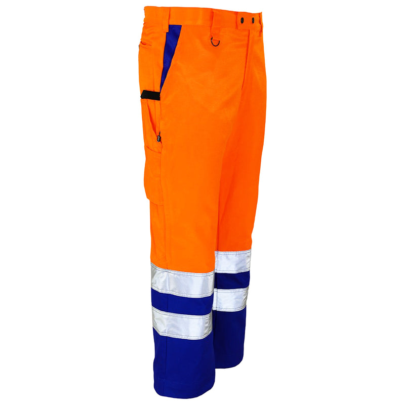 Warnschutz Bundhose | Klasse 2 | PE/Baumwolle | strapazierfähiges Beaver-Gewebe | 310 g/m² | Bormio Safety Strada