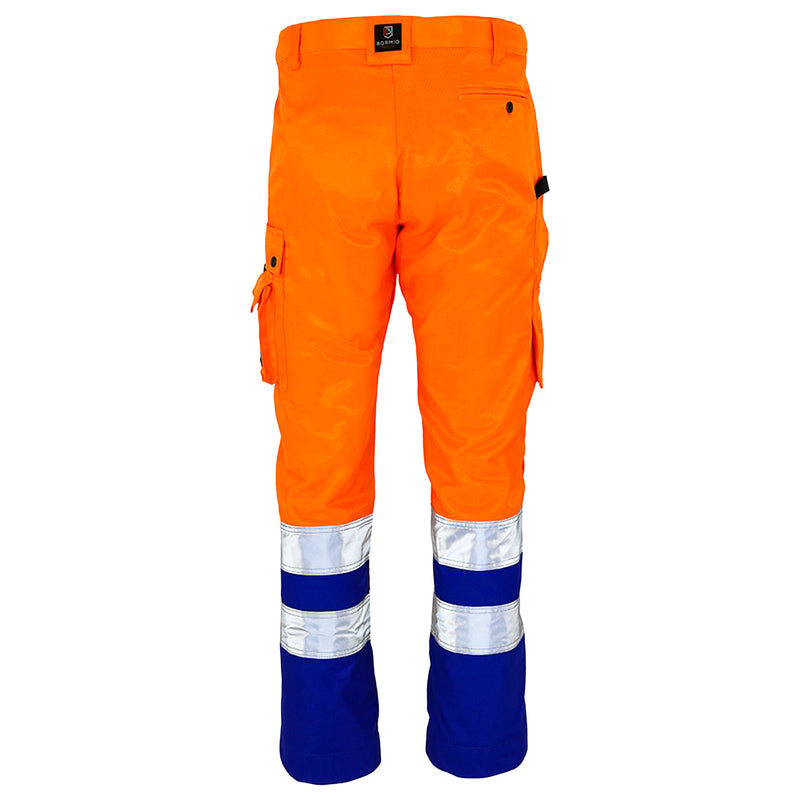 Warnschutz Bundhose | Klasse 2 | PE/Baumwolle | strapazierfähiges Beaver-Gewebe | 310 g/m² | Bormio Safety Strada