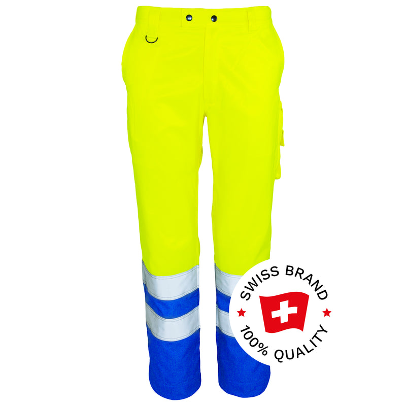 Warnschutz Bundhose | Klasse 2 | PE/Baumwolle | strapazierfähiges Beaver-Gewebe | 310 g/m² | Bormio Safety Strada