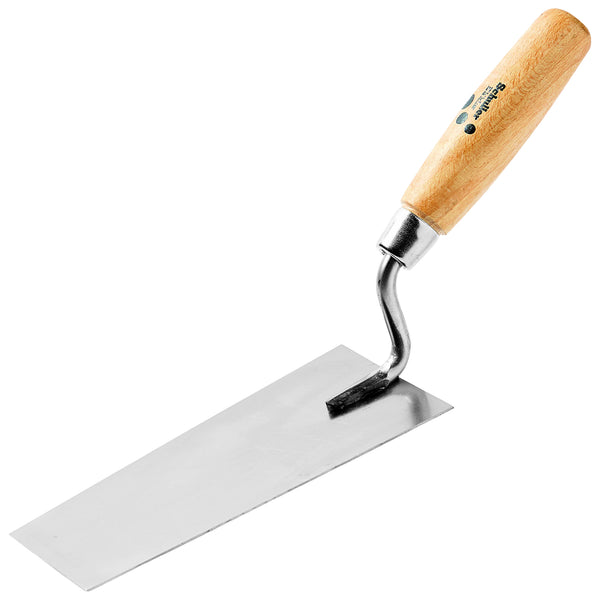 Berner Putzkelle Stan Swiss | 16 cm | rostfreier Stahl | gewachster Holzgriff | Schuller Eh`klar