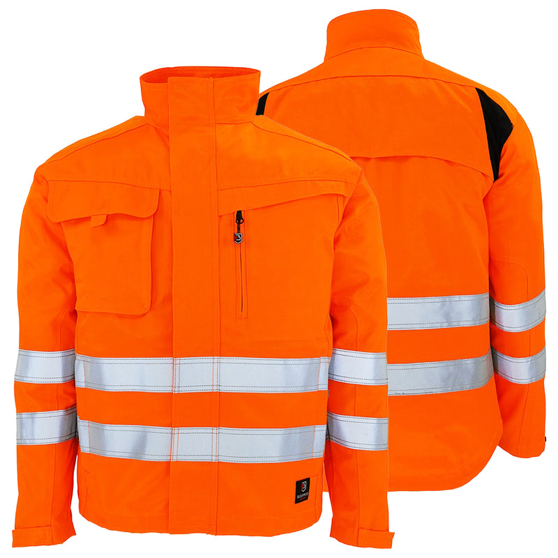 Warnschutz Jacke | Klasse 3 | PE/Baumwolle | strapazierfähiges Beaver-Gewebe | 310 g/m² | Bormio Safety Strada