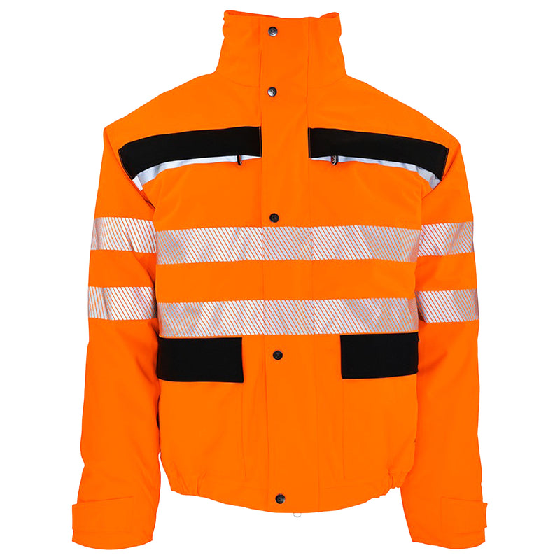 Warnschutz Thermo-Regenjacke | Klasse 3 | 19’000 mm WS | PE | herausnehmbares Stepp-Innenfutter | wasserdicht | 210 g/m² | Bormio Safety Ruchi