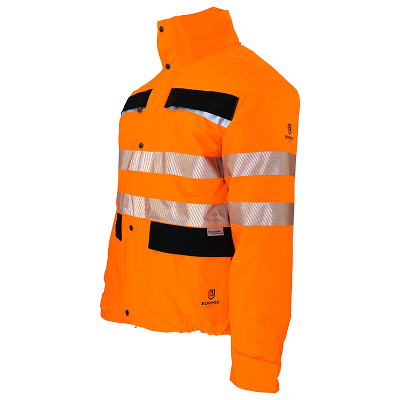 Warnschutz Thermo-Regenjacke | Klasse 3 | 19’000 mm WS | PE | herausnehmbares Stepp-Innenfutter | wasserdicht | 210 g/m² | Bormio Safety Ruchi