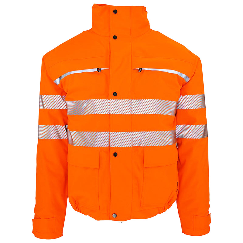 Warnschutz Thermo-Regenjacke | Klasse 3 | 19’000 mm WS | PE | herausnehmbares Stepp-Innenfutter | wasserdicht | 210 g/m² | Bormio Safety Ruchi