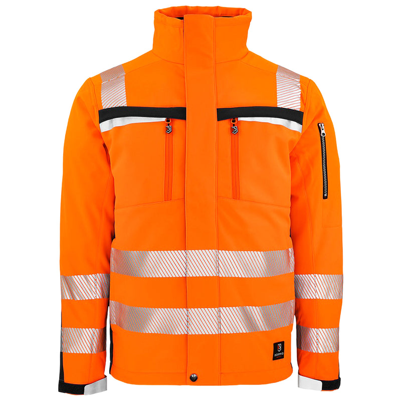 Warnschutz Jacke | Klasse 3 | PE | Softshell | winddicht, strapazierfähig & hochelastisch | 310 g/m² | Bormio Safety Dom