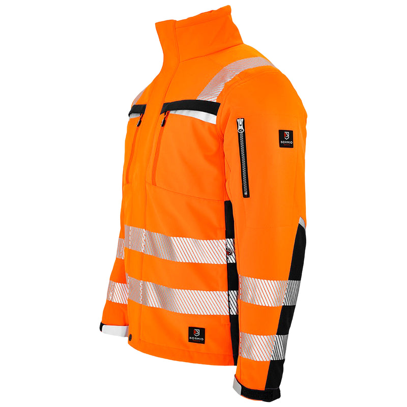 Warnschutz Jacke | Klasse 3 | PE | Softshell | winddicht, strapazierfähig & hochelastisch | 310 g/m² | Bormio Safety Dom