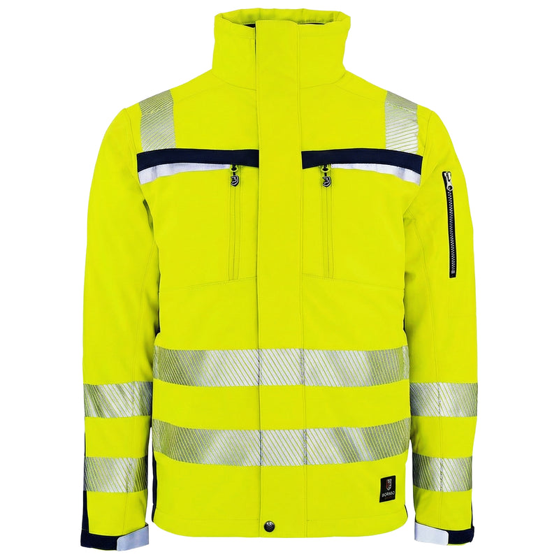 Warnschutz Jacke | Klasse 3 | PE | Softshell | winddicht, strapazierfähig & hochelastisch | 310 g/m² | Bormio Safety Dom