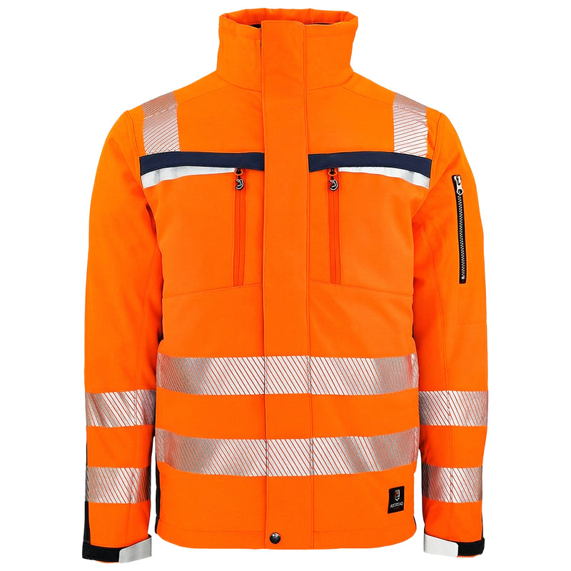 Warnschutz Jacke | Klasse 3 | PE | Softshell | winddicht, strapazierfähig & hochelastisch | 310 g/m² | Bormio Safety Dom