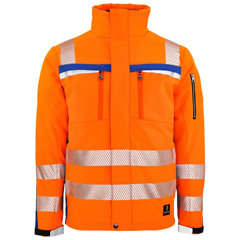 Warnschutz Jacke | Klasse 3 | PE | Softshell | winddicht, strapazierfähig & hochelastisch | 310 g/m² | Bormio Safety Dom