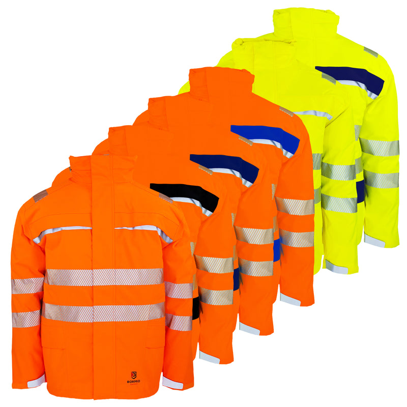 Warnschutz Regenjacke | Klasse 3 | 19’000 mm WS | PE | atmungsaktiv & wasserdicht | 210 g/m² | Bormio Safety Speer