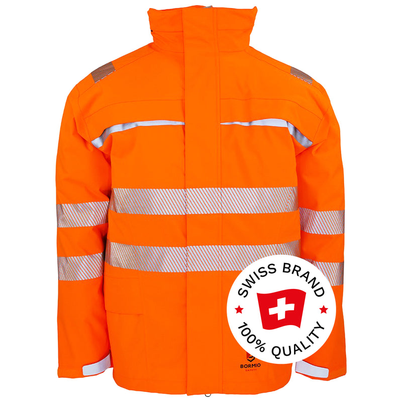 Warnschutz Regenjacke | Klasse 3 | 19’000 mm WS | PE | atmungsaktiv & wasserdicht | 210 g/m² | Bormio Safety Speer