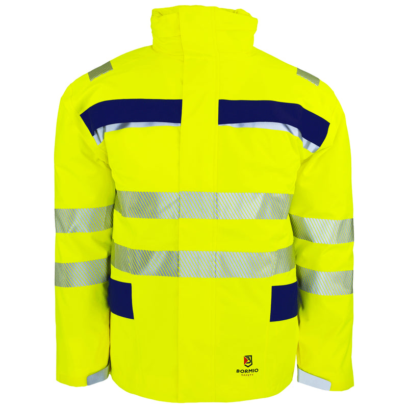 Warnschutz Regenjacke | Klasse 3 | 19’000 mm WS | PE | atmungsaktiv & wasserdicht | 210 g/m² | Bormio Safety Speer