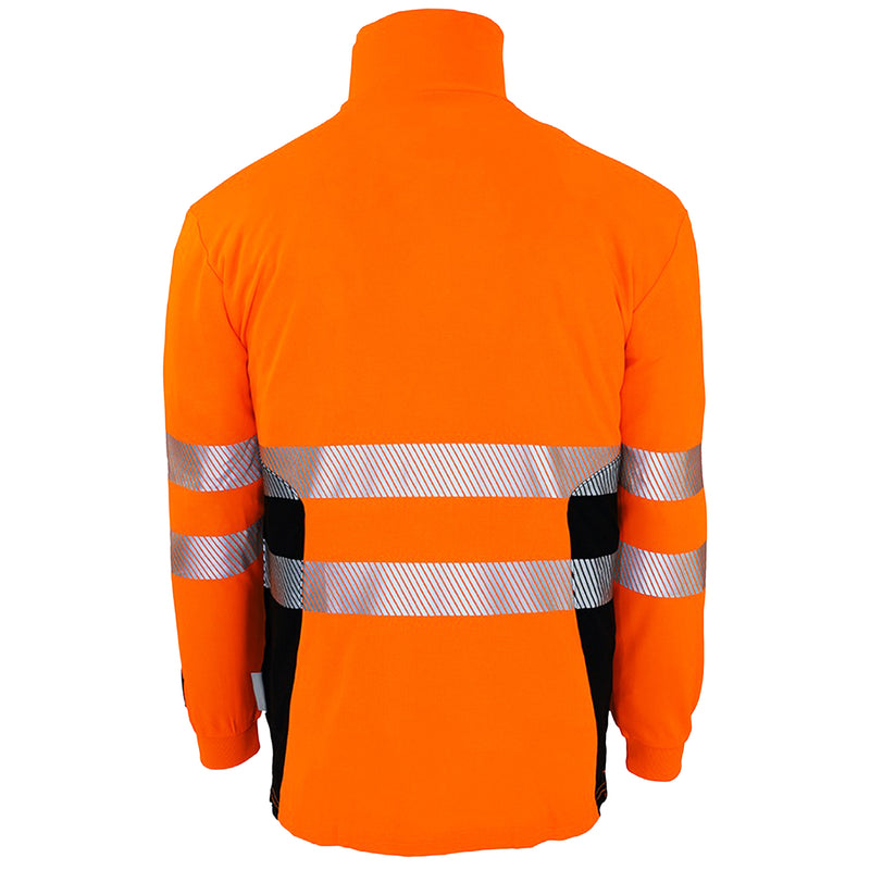 Warnschutz Zip-Langarmshirt | Klasse 2 | PE/Bambus | kühlend & geruchshemmend | 240 g/m² | Bormio Safety Bachtel