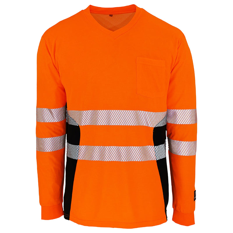 Warnschutz Langarmshirt | Klasse 2 | PE/Bambus | kühlend & geruchshemmend | 190 g/m² | Bormio Safety Irchel