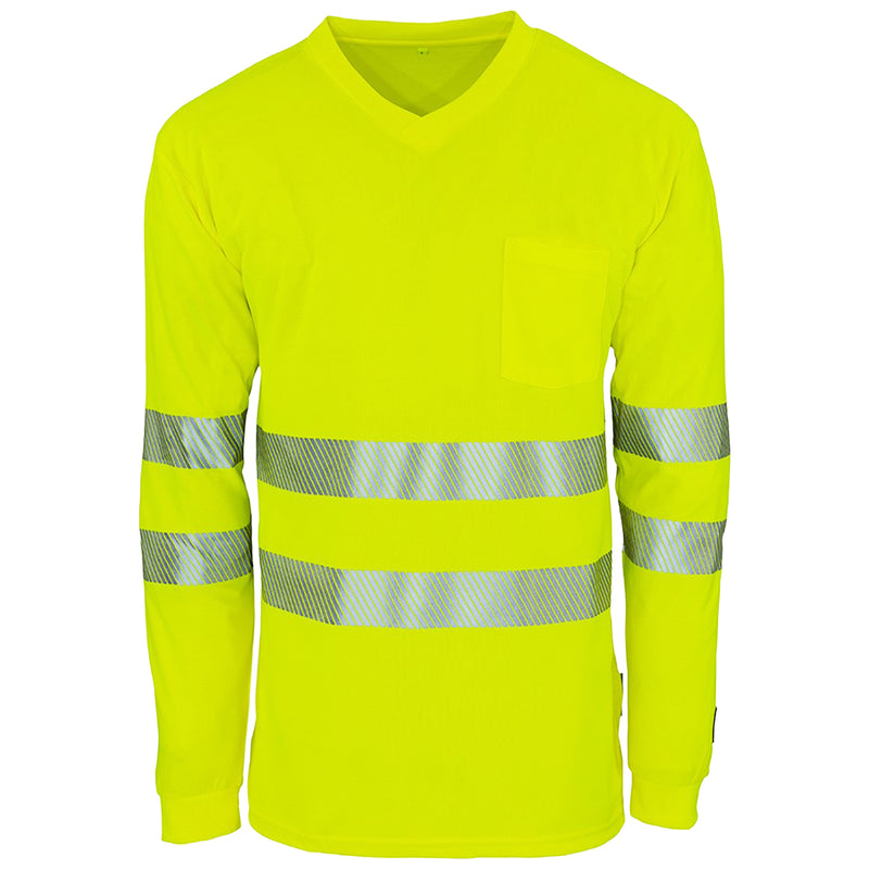 Warnschutz Langarmshirt | Klasse 2 | PE/Bambus | kühlend & geruchshemmend | 190 g/m² | Bormio Safety Irchel