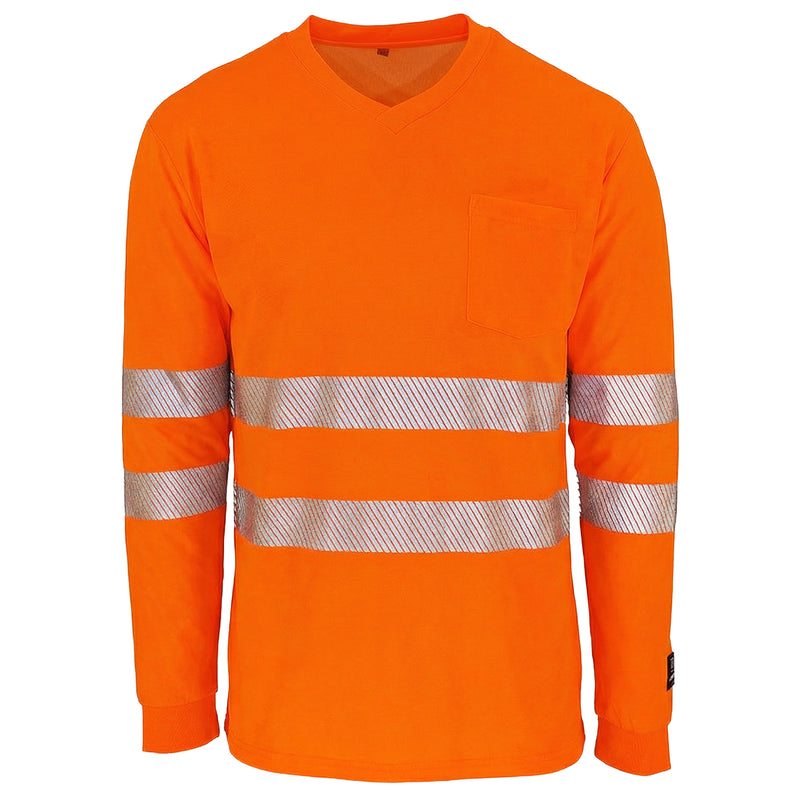 Warnschutz Langarmshirt | Klasse 2 | PE/Bambus | kühlend & geruchshemmend | 190 g/m² | Bormio Safety Irchel