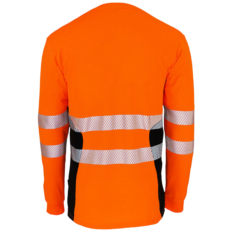 Warnschutz Langarmshirt | Klasse 2 | PE/Bambus | kühlend & geruchshemmend | 190 g/m² | Bormio Safety Irchel