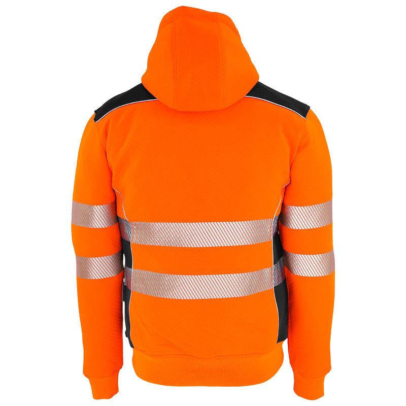 Warnschutz Hoodie | Klasse 2 | PE/Baumwolle | klimaregulierend & strapazierfähig | 300 g/m² | Bormio Safety Born