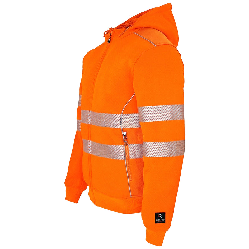 Warnschutz Hoodie | Klasse 2 | PE/Baumwolle | klimaregulierend & strapazierfähig | 300 g/m² | Bormio Safety Born