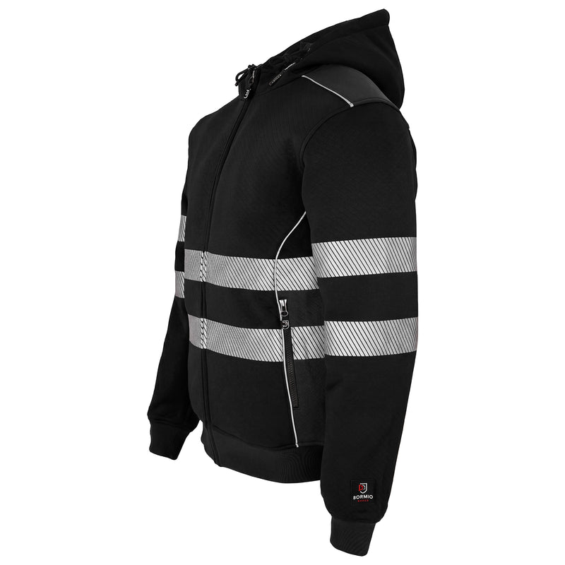 Warnschutz Hoodie | Klasse 2 | PE/Baumwolle | klimaregulierend & strapazierfähig | 300 g/m² | Bormio Safety Born