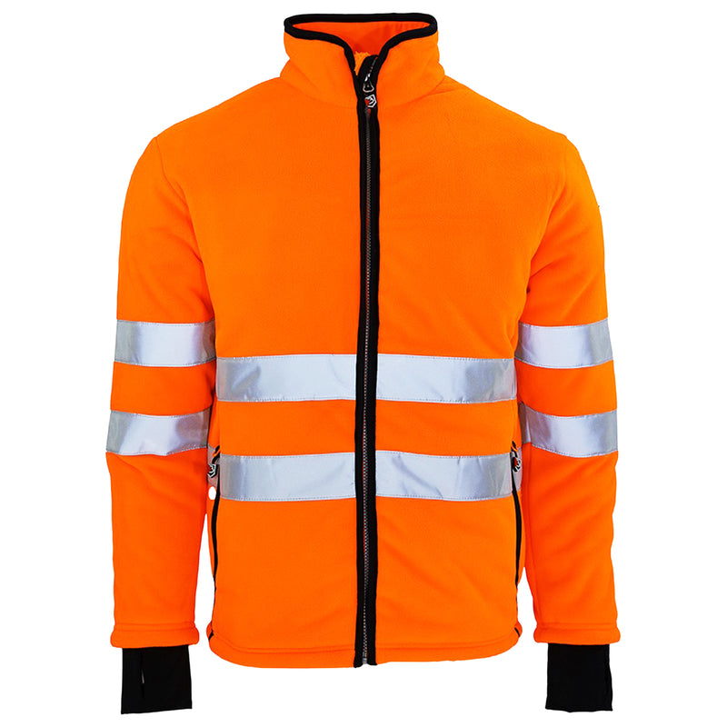 Warnschutz Jacke | Klasse 2 | PE | zweilagiges Fleece | wärmeisolierend | 400 g/m² | Bormio Safety Chasseral