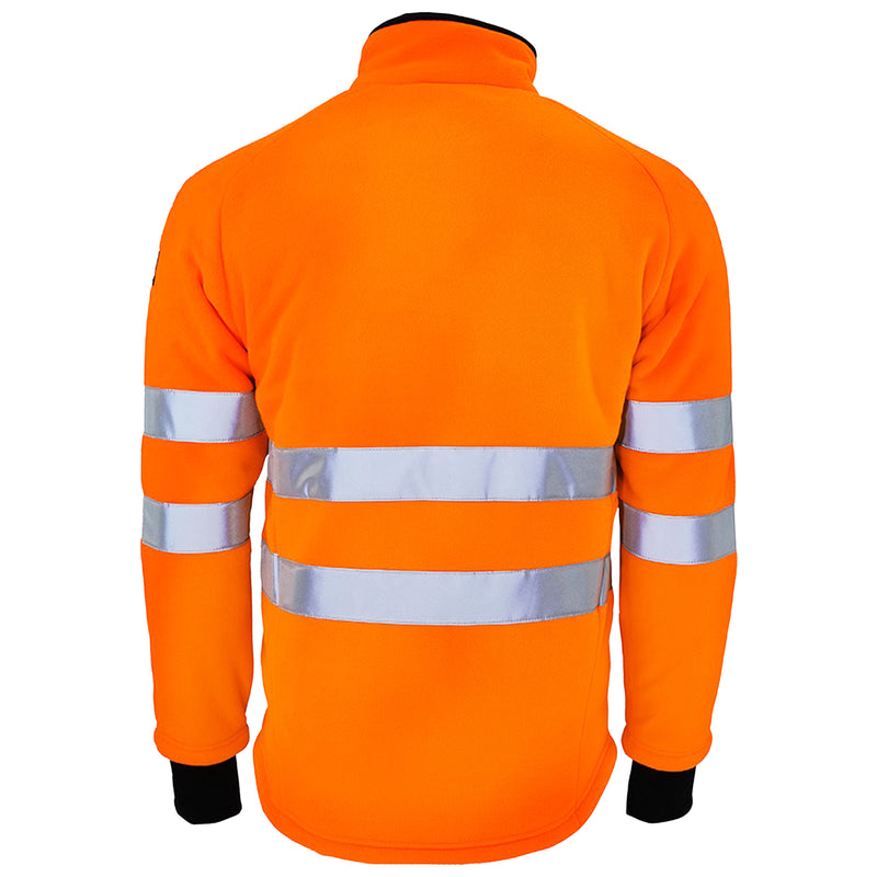 Warnschutz Jacke | Klasse 2 | PE | zweilagiges Fleece | wärmeisolierend | 400 g/m² | Bormio Safety Chasseral