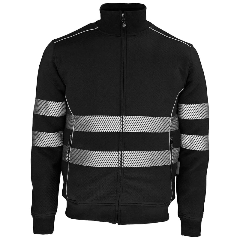 Warnschutz Sweatjacke | Klasse 2 | PE/Baumwolle | klimaregulierend & strapazierfähig | 300 g/m² | Bormio Safety Calanda