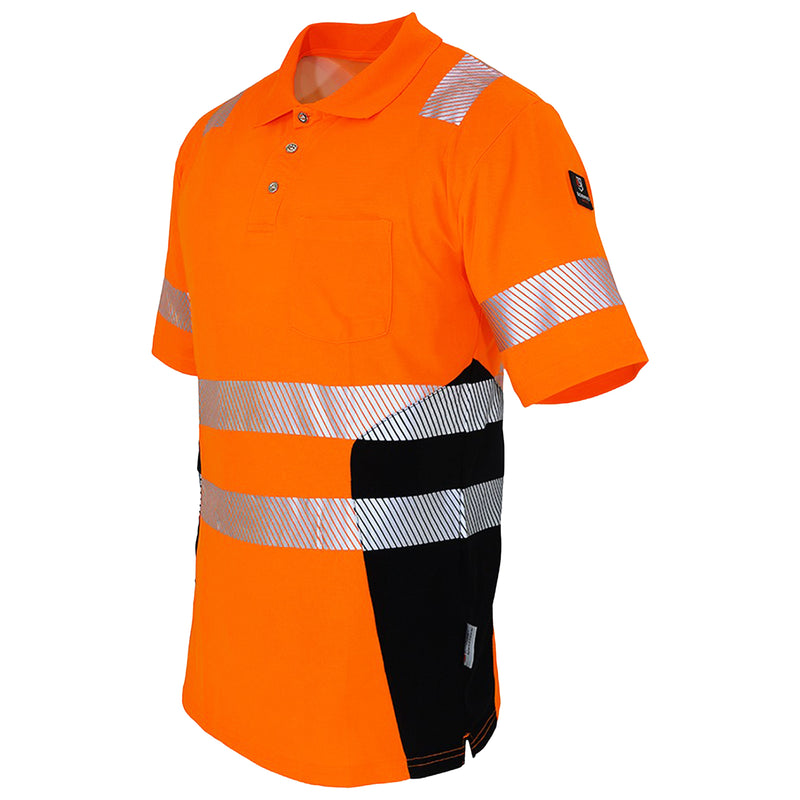 Warnschutz Polo-Shirt | Klasse 2 | PE/Bambus | kühlend & geruchshemmend | 190 g/m² | Bormio Safety Röti