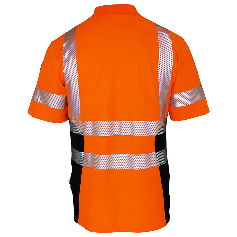 Warnschutz Polo-Shirt | Klasse 2 | PE/Bambus | kühlend & geruchshemmend | 190 g/m² | Bormio Safety Röti