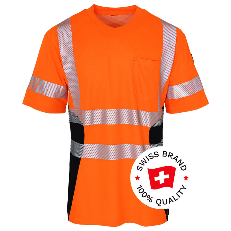 Warnschutz T-Shirt | Klasse 2 | PE/Bambus | kühlend & geruchshemmend | 190 g/m² | Bormio Safety Badus