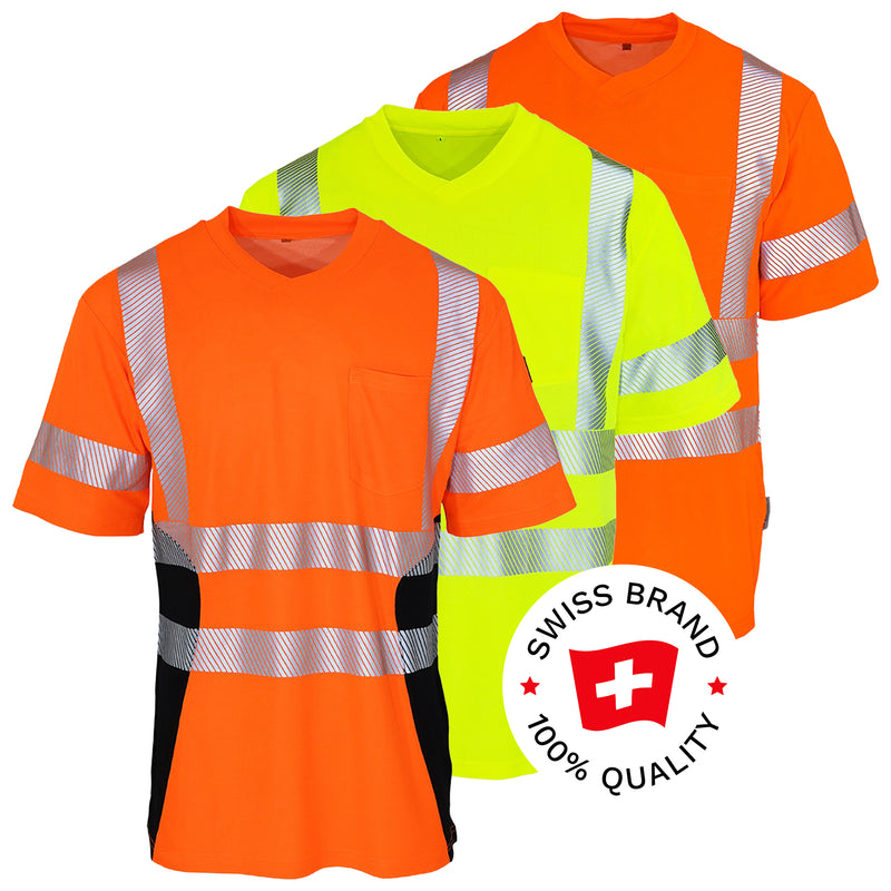 Warnschutz T-Shirt | Klasse 2 | PE/Bambus | kühlend & geruchshemmend | 190 g/m² | Bormio Safety Badus