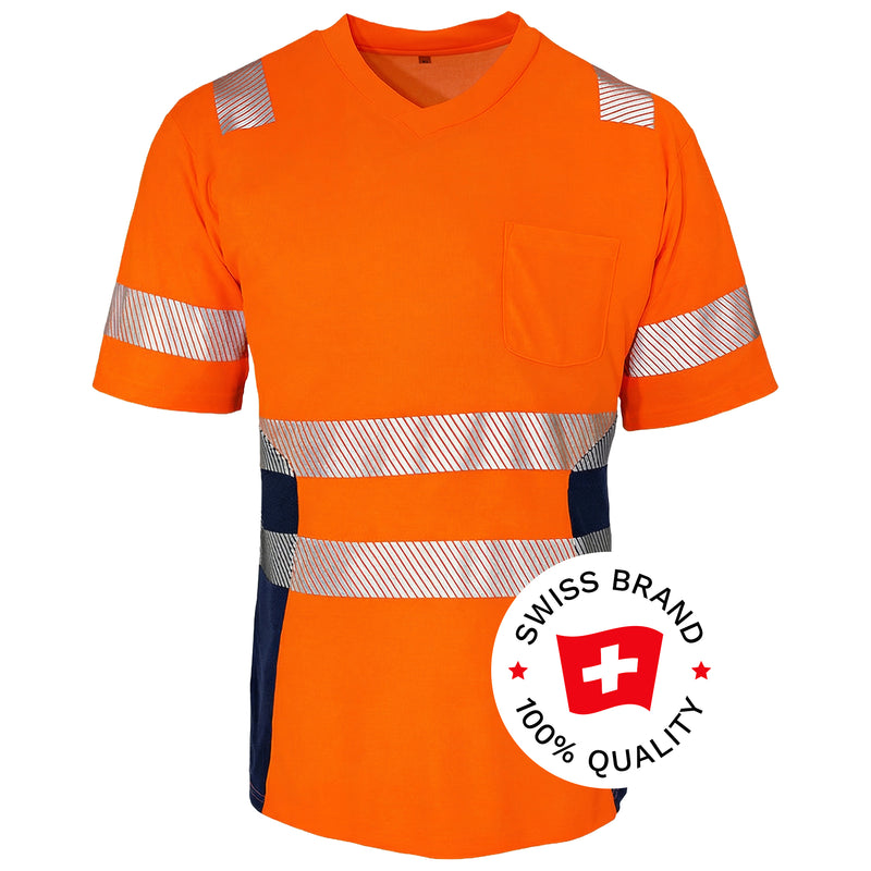 Warnschutz T-Shirt | Klasse 2 | PE/Bambus | kühlend & geruchshemmend | 190 g/m² | Bormio Safety Grand