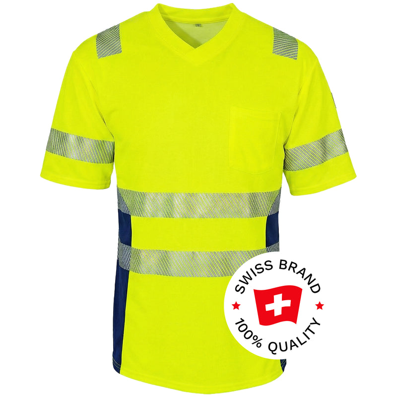 Warnschutz T-Shirt | Klasse 2 | PE/Bambus | kühlend & geruchshemmend | 190 g/m² | Bormio Safety Grand