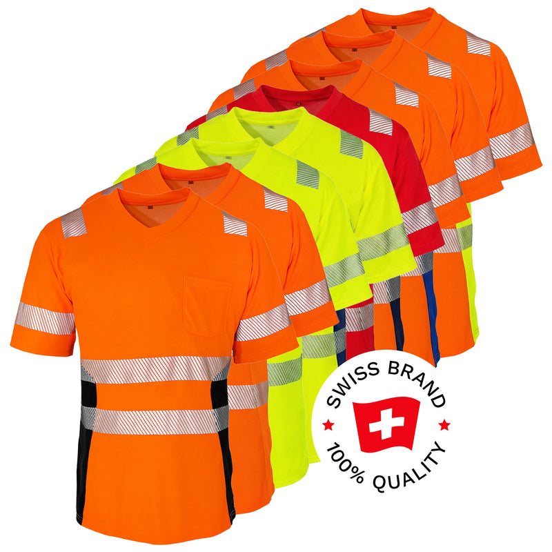 Warnschutz T-Shirt | Klasse 2 | PE/Bambus | kühlend & geruchshemmend | 190 g/m² | Bormio Safety Grand