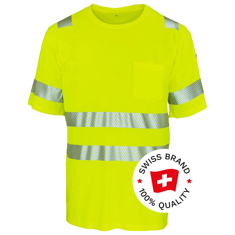 Warnschutz T-Shirt | Klasse 2 | PE/Bambus | kühlend & geruchshemmend | 190 g/m² | Bormio Safety Rubli