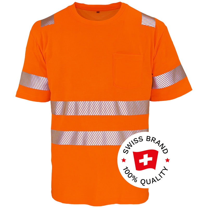 Warnschutz T-Shirt | Klasse 2 | PE/Bambus | kühlend & geruchshemmend | 190 g/m² | Bormio Safety Rubli